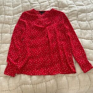 Banana Republic red blouse
